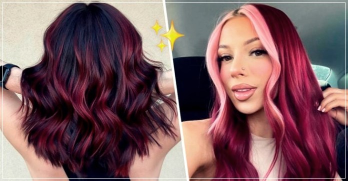 hair-wine-color-01 10 Great ideas to dye your hair wine color this fall