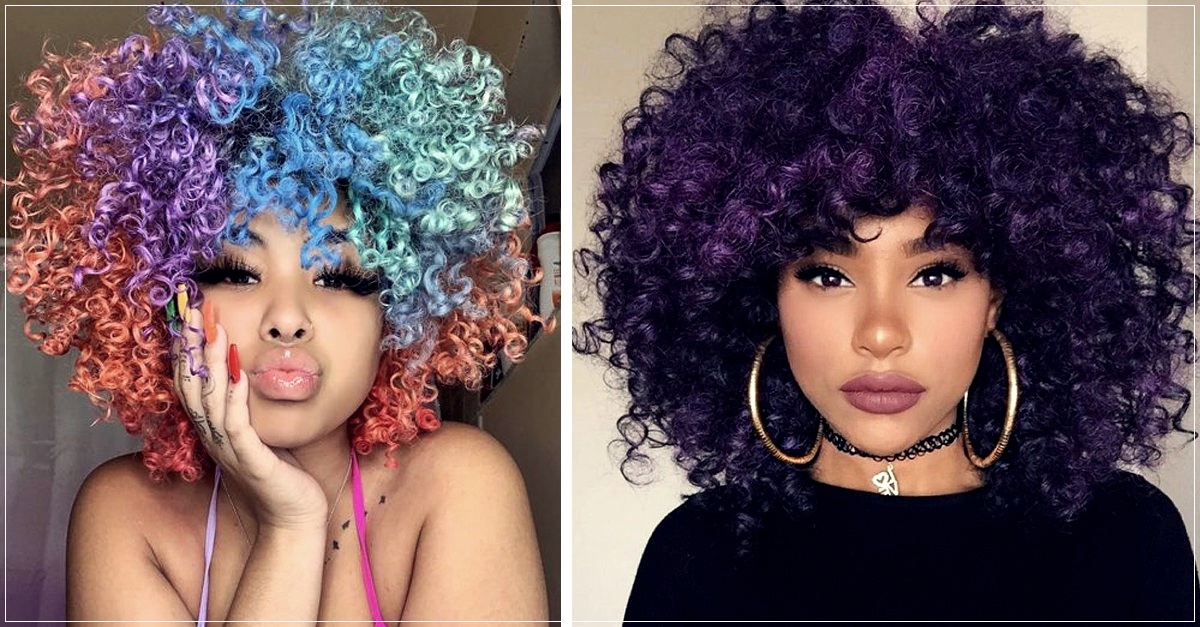 15 dyes to make your curly hair a beautiful cotton candy