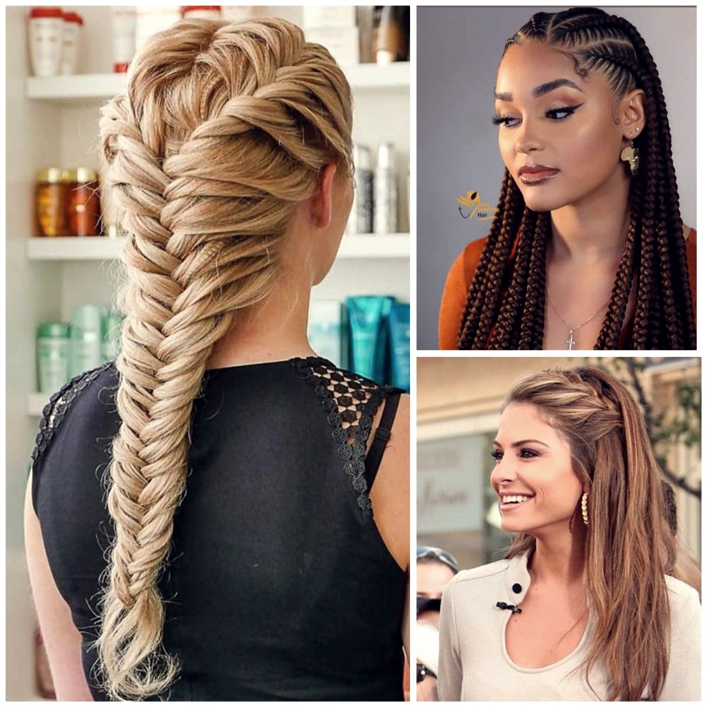 Trendy hairstyles with braids for women 2023